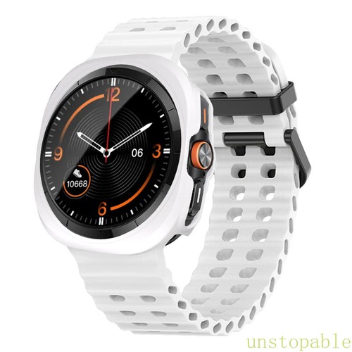 Case+Breathable Strap For Samsung Galaxy Watch 7 Ultra 47mm Silicone Wrist band - Picture 9 of 23
