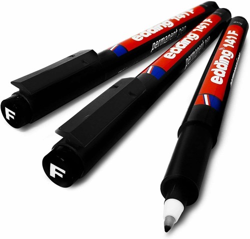 Edding 141F Fine Permanent Marker Pen Universal Surface Smudge Proof - Picture 9 of 11