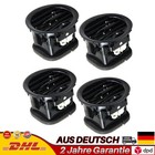 4 Luftdüse Lüftungsgitter Satz für Opel Adam Corsa D 07-15 2201099 Piano Schwarz