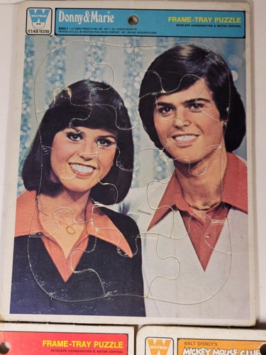 Whitman Puzzle Lot Of 3 - Mickey Mouse Club x2 - Donny And Marie - Picture 4 of 8