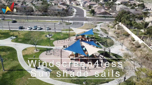 Permeable Shade Sail Patio Awning Outdoor Garden Pool Sun Canopy Shelter Cover - Video 1 of 1