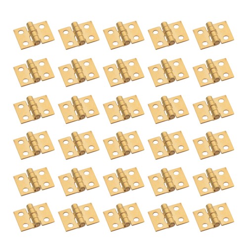 30 Pcs Crafts Decorative Diy Miniature Copper Jewelry Box Hinges