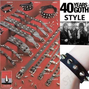 Gothic Handmade in England Studded Adjustable Strap 100/% Genuine Leather