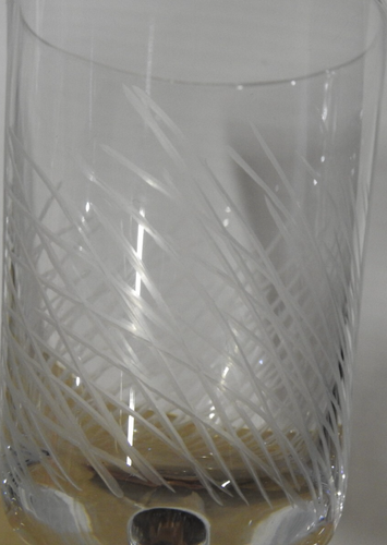 3 copas de agua de caña grabadas Pier 1 patrón descontinuado - Imagen 5 de 6