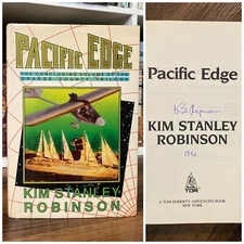 *Signed* Pacific Edge - Kim Stanley Robinson (1st edition 1st print) HC