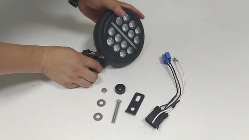 LED Headlight For Harley 2018-2022 Softail FXBBS FXLR FXST Street Bob FXBB Black - Video 1 of 1