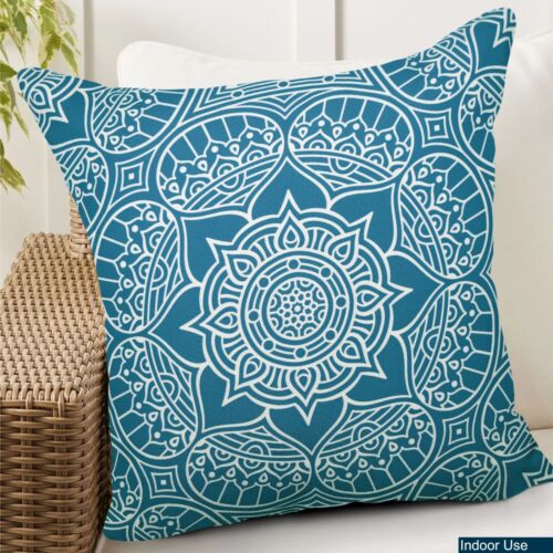 Decorative Indoor Outdoor Weatherproof Throw Pillows with Inserts – 18x18 Inches - Picture 22 of 29
