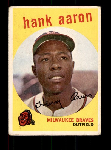 1959 Topps #380 Hank Aaron VG - Picture 1 of 2