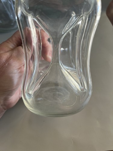 Coppia di decanter Kluck Kluck soffiati a mano con colletto in argento 830, 9,75" - Foto 11 di 14