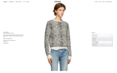 Suéter de mohair envejecido estampado de leopardo Saint Laurent, M y L - Nuevo con etiquetas, precio de venta sugerido por el fabricante 990 GBP - Imagen 4 de 12