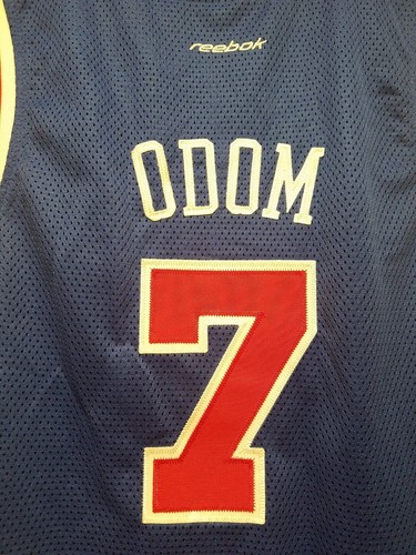 Lamar Odom LOS ANGELES CLIPPERS STITCHED SEWN JERSEY DRESS WOMEN JR GIRL MEDIUM  - Picture 2 of 6