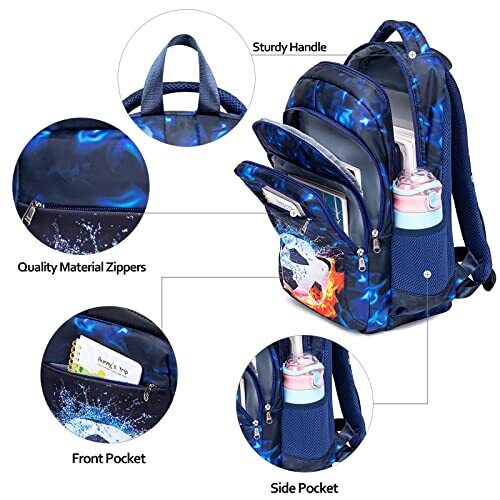 School Backpack Teen Kids Boys Girls Backpacks Teens Bookbag Casual Daypack S... - Picture 6 of 9
