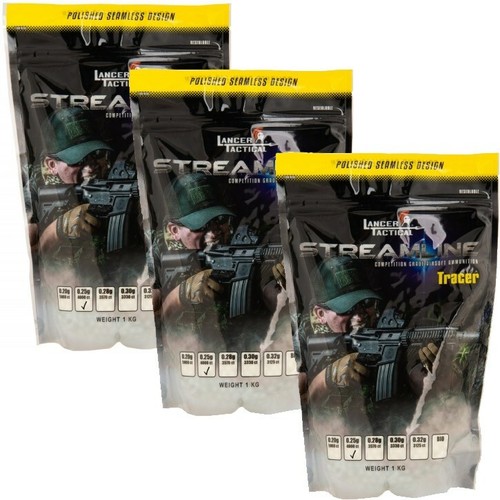 12000 TRACER GLOW IN THE DARK .25g AIRSOFT BBs SEAMLESS AMMO Gun BB