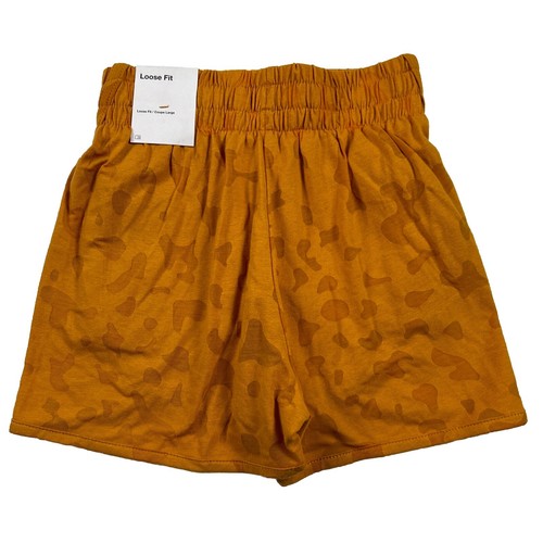 Nike Dri-FIT Girls Training Shorts Orange, Brief-Lined Size S, Print MSRP$38 - Picture 2 of 7
