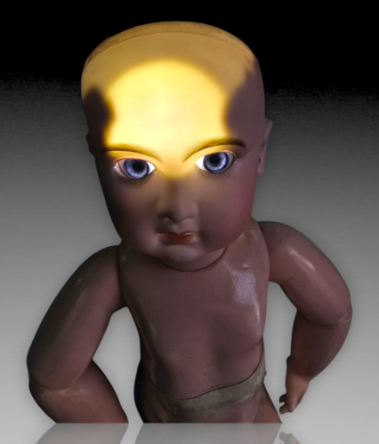 JUMEAU TAILLE 10 PORCELAINE BOUCHE OUVERTE YEUX MOBILE MECANISME DOLL BISQUE - Imagen 15 de 24