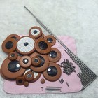 Tenor sax pads real leather Good material +Tenor sax repair parts saxphones