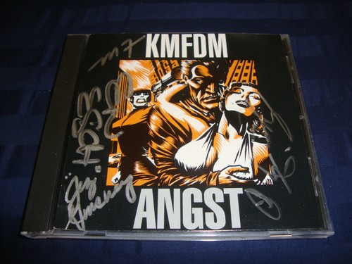 KMFDM Angst cd signed