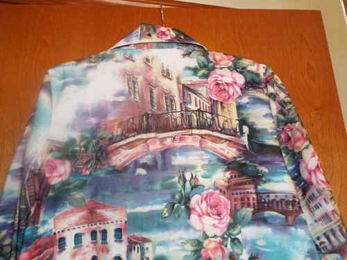 MAGGIE SWEET ART WEAR VENICE ROSES, JACKET, STUNNING COLORS STYLE 6006. SZ. SM.P - Picture 6 of 6