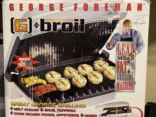 George Foreman GRB72P Broil Grill with drip tray, Platinum Used Very Good - Picture 2 of 5