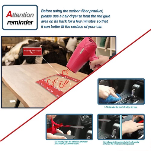 Carbon Fiber Side Door Storage Box Panel Sticker Trim For Cadillac CTS 2003-2007 - Imagen 15 de 15