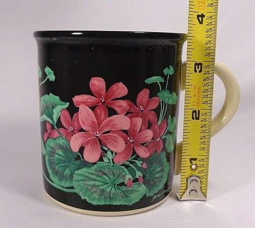 Taza de café vintage 1992 primavera rosa geranios tamaño estándar por FIB - Imagen 5 de 8