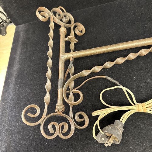 Brass Scone Adjustable Swivel Restoration or Use As It Is 17" x 15" - Picture 4 of 12
