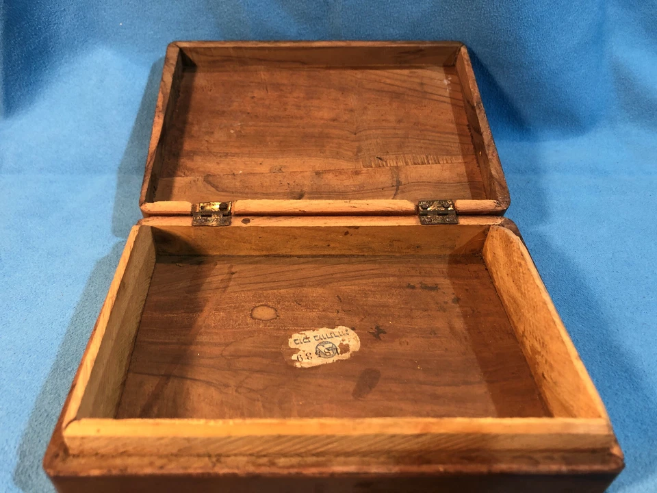Wooden Keepsake Box w/ Lid small handmade hand crafted - 14x10x3.3cm - Image 3 of 4