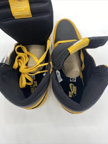 Nike Jordan 1 Retro High OG Shoes Sneakers - Pollen Black Yellow (555088-701) - Picture 8 of 10