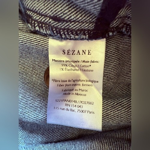Sezane Women’s Marino Denim Trousers - Size 46 (3XL) - Picture 8 of 9