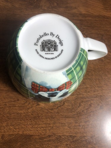 Portobello by Design Bone China Pug in Bowtie Mug - Picture 3 of 4