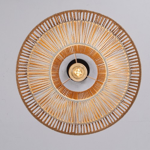 Adjustable Rattan Pendant Lights Boho Ceiling Lamp E27 for Dining Room Kitchen - Picture 15 of 15