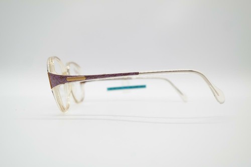 Vintage Stepper SI 54 Transparent Gold Mehrfarbig Oval Brille Brillengestell NOS - Picture 2 of 6