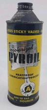 Vintage Polarized Pyroil Cone Top Advertising Tin Can Original Antique Estate 