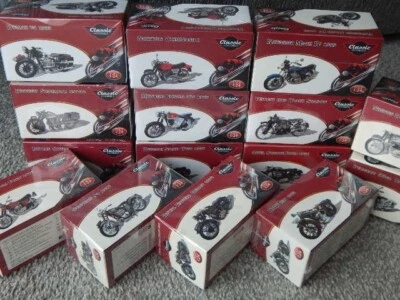 Atlas Editions Classic Motorbike Motor Cycle Bike 1:24th Scale NEW