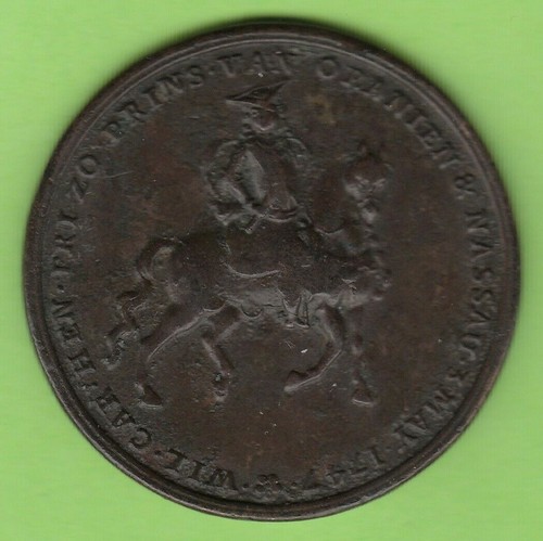 Bronze Medal Nassau-Orange 1747 Friso Stadtholder Netherlands nswleipzig - Picture 2 of 2