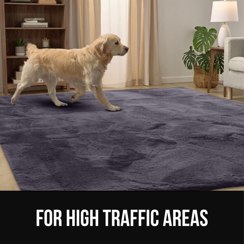 Großflächenteppich Shaggy Flauschig Teppiche Rutschfest Indoor Outdoor Flur Läufer Carpet - Bild 34 von 52