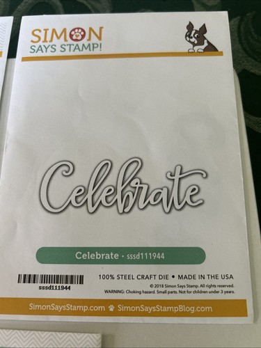 Lot Of HAPPY BIRTHDAY Simon Says Stamps! Dies cupcake Celebrate Border - Picture 4 of 6