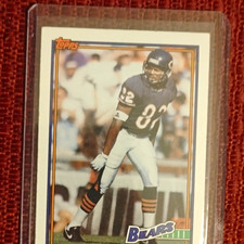 Topps Wendell Davis Chicago Bears 1991 Base Set #174 NFL Football Card