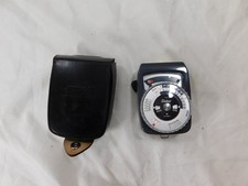 Vintage GOSSEN SIXTAR CDS LIGHT EXPOSURE METER  GERMANY  W/Leather Case  Strap