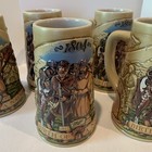Six Matching Miller Birth Of A Nation Beer Steins Lewis And Clark Collection