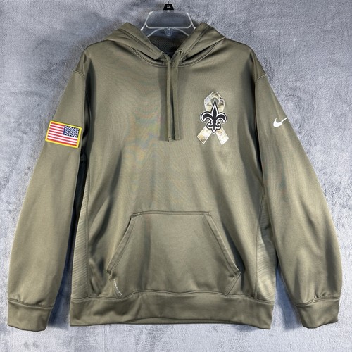 Nike Herren L Salute to Service New Orleans Saints Grün Hoodie Sweatshirt Selten - Bild 2 von 15