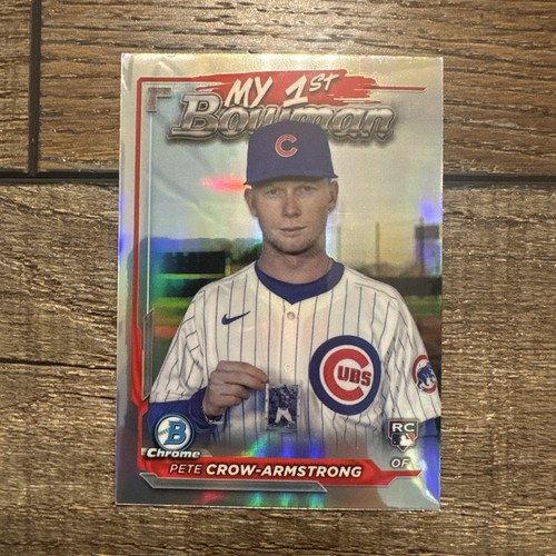 2024 Bowman Pete Crow-Armstrong My 1st Bowman REFRACTOR ROOKIE CARD RC CUBS