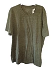 Mens Big & Tall V Neck TEE Green Heather Simply Styled NEW