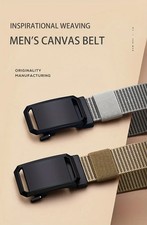 New Automatic Buckle Belt Canvas Tactical Workwear Casual Outdoor Military Belt
