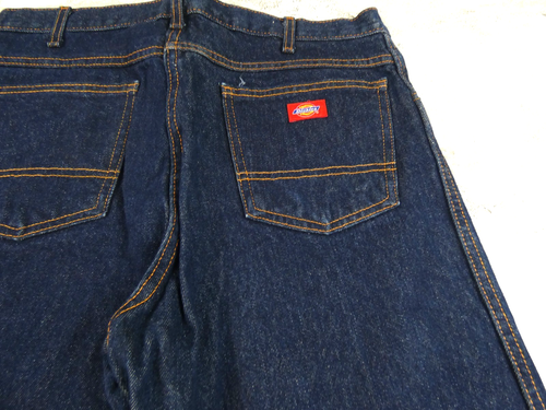 Vintage Dickies Jeans Herren 36X35 Blau Regular Fit American Denim 90er Etikett 36X34 - Bild 5 von 12