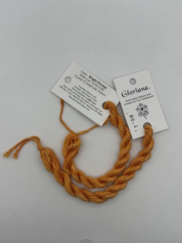 Gloriana 12 Strand Silk Floss For Needlework-2 Skeins/6 Yd Each-bright Orange - Picture 1 of 2