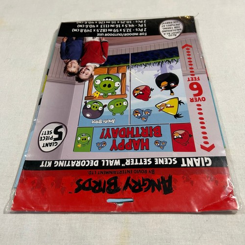 Angry Birds Giant Scene Setter Wall Decorating Kit 2012 Brand New - Picture 6 of 6