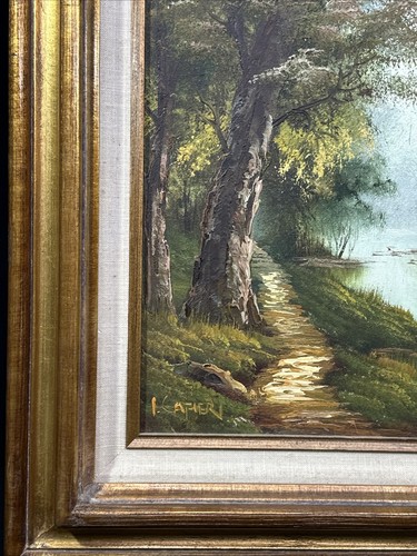 Signed IRENE CAFIERI #5 Landscape Oil Painting 12” X 16” - Picture 4 of 10