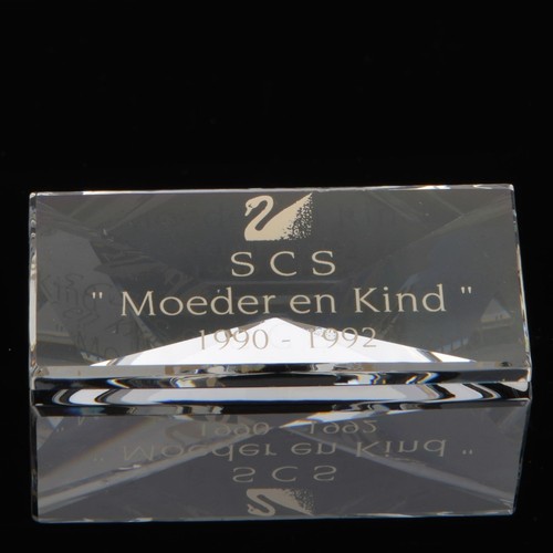 Placa de título Swarovski Moeder en niño 1990-1992 SCTPNR5 - Imagen 2 de 2