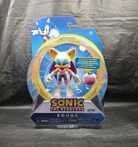 Sonic The Hedgehog Rouge 4" Actionfigur mit Herzbombe Jakks Pacific NEU